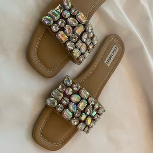 Steve Madden Rhinestone Slides